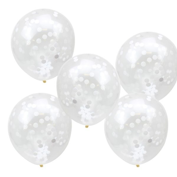 Buy Buy White Confetti Balloons