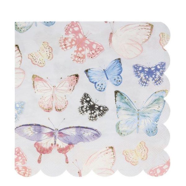 Butterfly large napkins meri meri