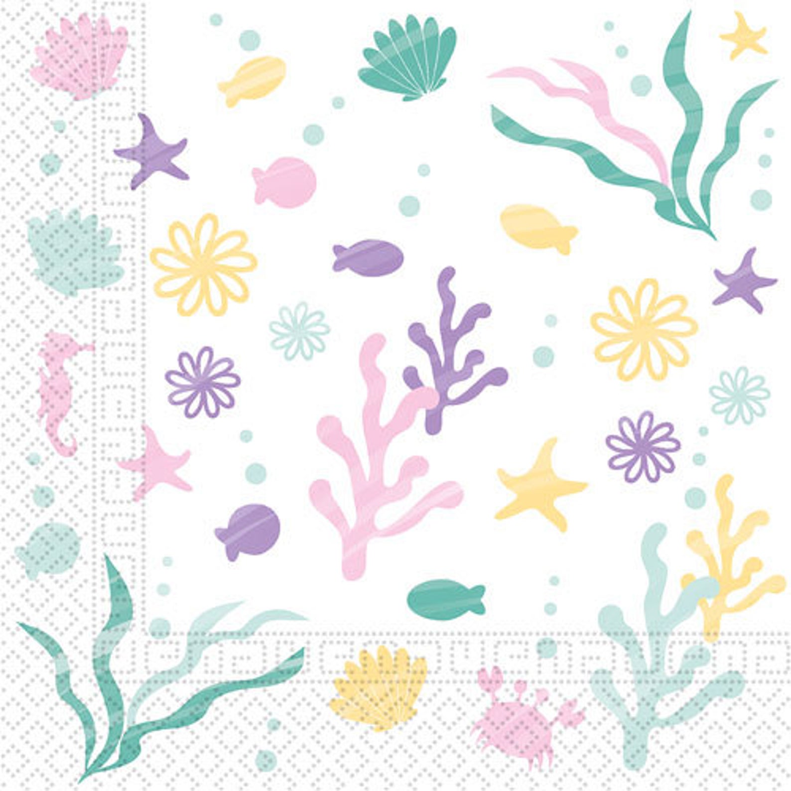 Under The Sea Party Napkins - Inspired by Alma