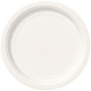 white paper plates