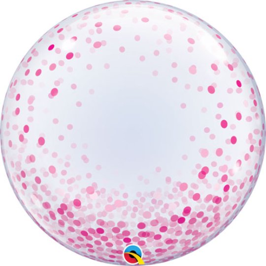 Pink Confetti Bubble Balloon Balloon In A Box